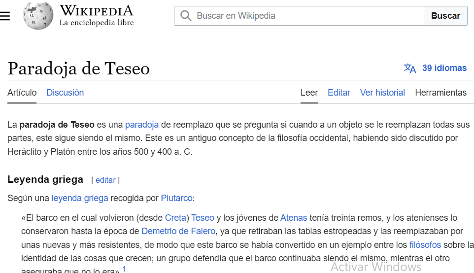Paradoja de Teseo